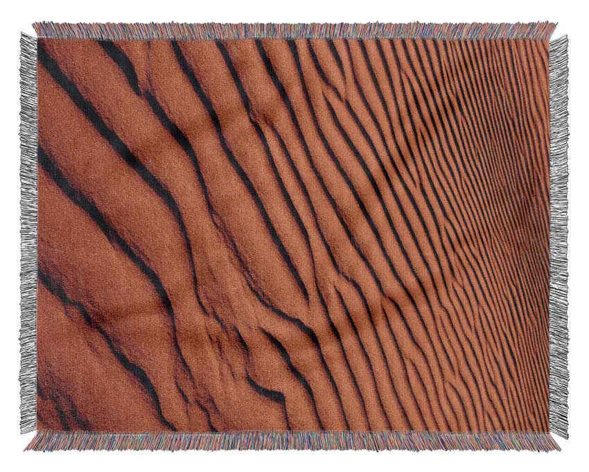 Texture Of The Desert Sands Woven Blanket