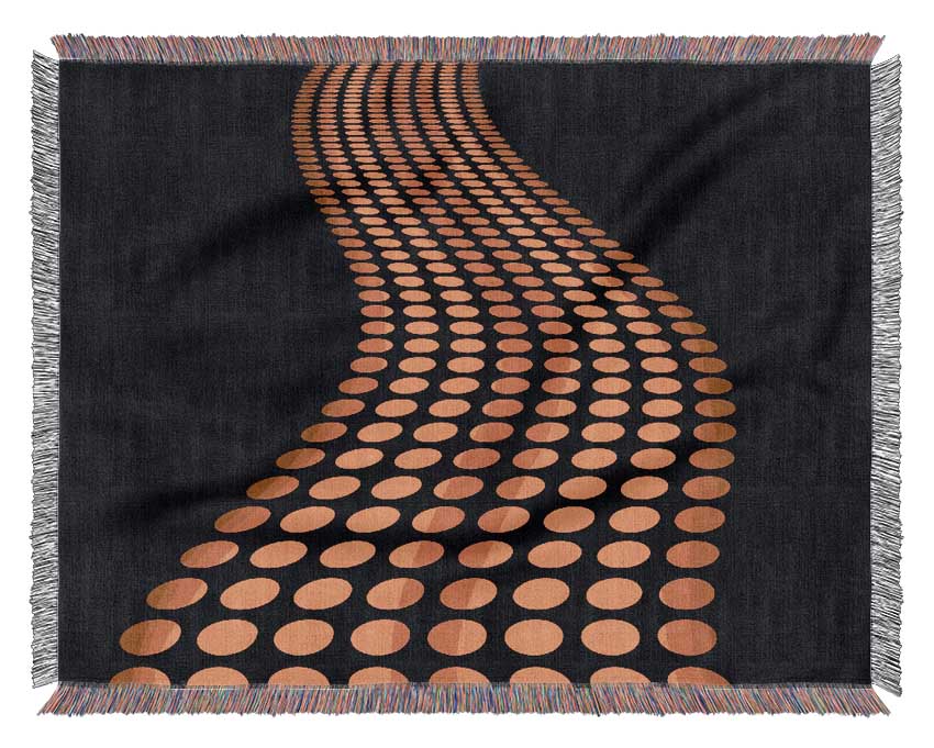 The Orange Road Less Travelled Woven Blanket