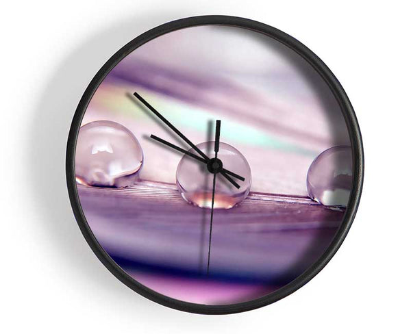 Three Water Drops Clock - Wallart-Direct UK