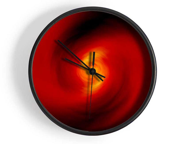 Twist Of Red Clock - Wallart-Direct UK