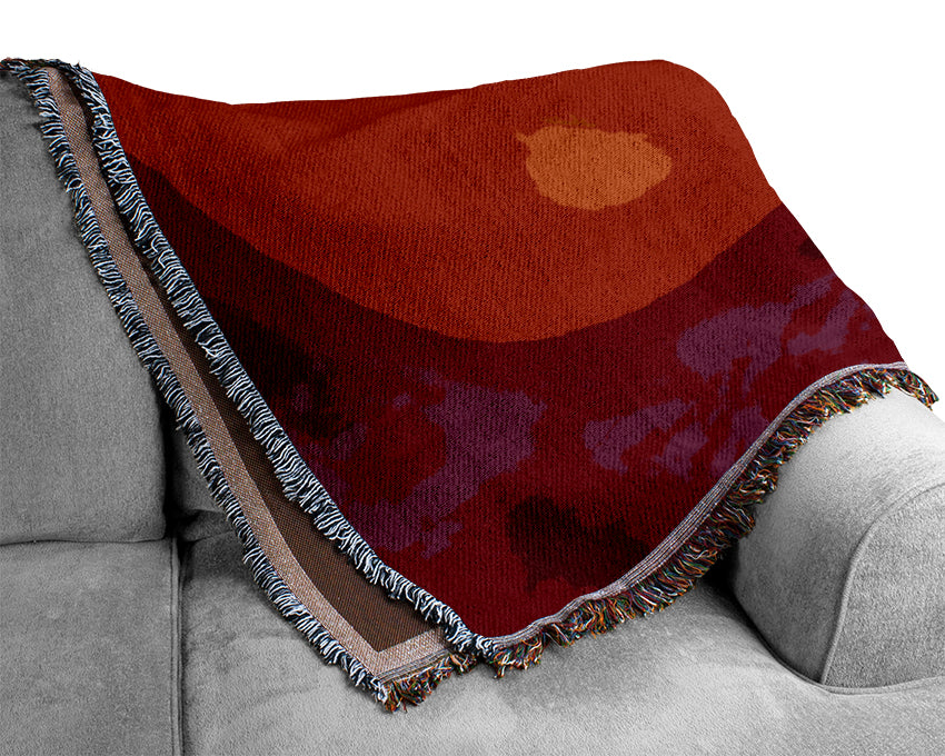 Twisted Intent Purple Woven Blanket