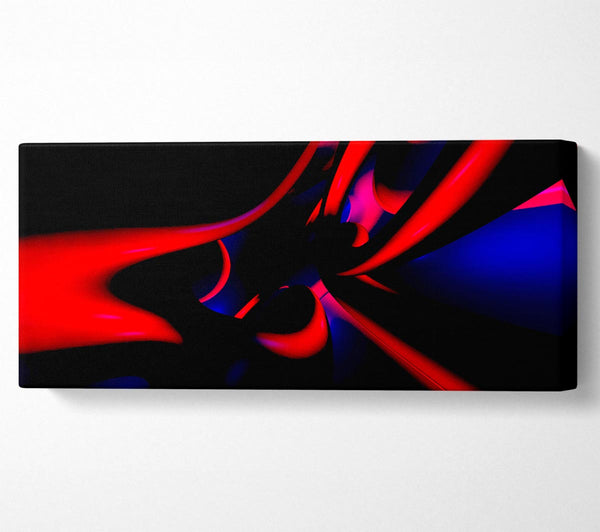 Vibrant Red Tunnels