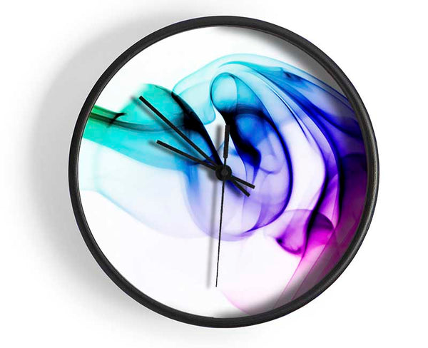 Vibrant Smoke Clock - Wallart-Direct UK