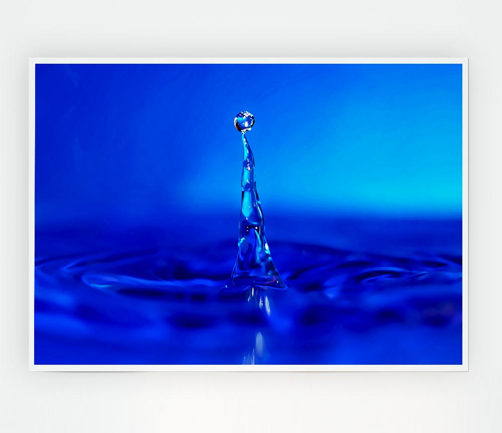 Water Drop Attention Print Poster Wall Art