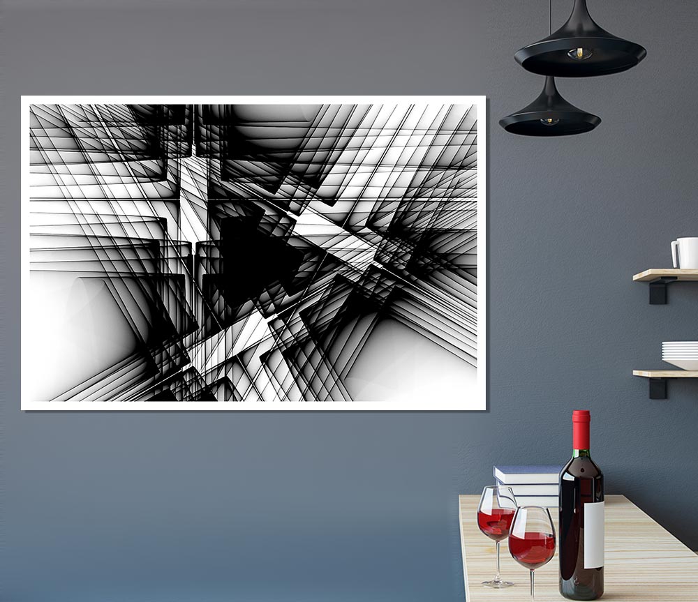 Where The Lines Cross Print Poster Wall Art