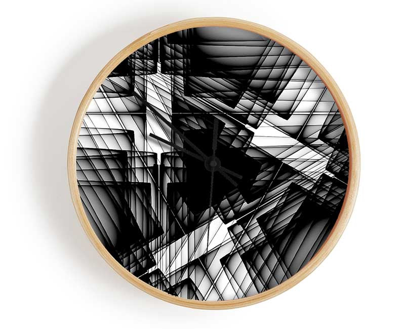 Where The Lines Cross Clock - Wallart-Direct UK