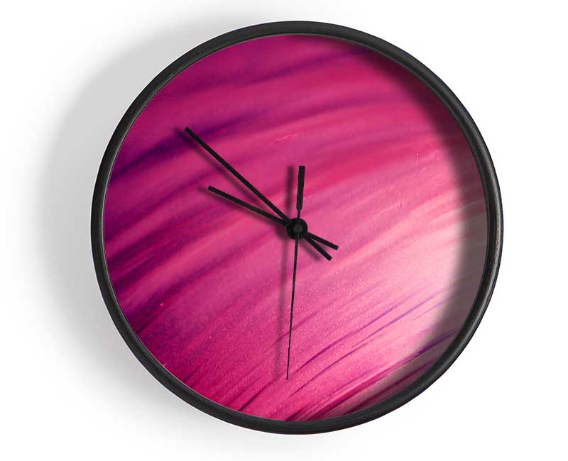 Whirlwind Of Pink Clock - Wallart-Direct UK