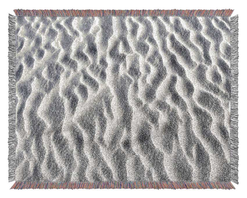 White Desert Sand Woven Blanket