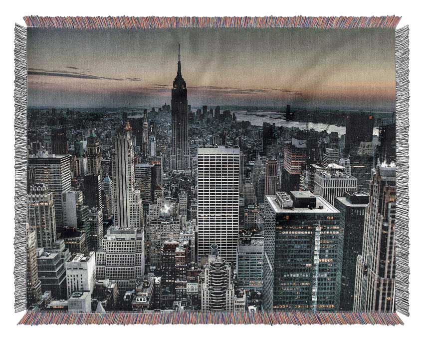 Across New York Woven Blanket