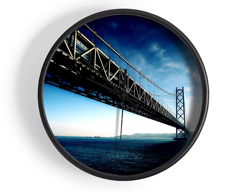 Akashi Kaikyo Bridge Japan Clock - Wallart-Direct UK