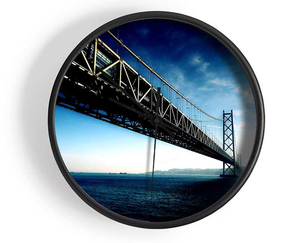 Akashi Kaikyo Bridge Japan Clock - Wallart-Direct UK
