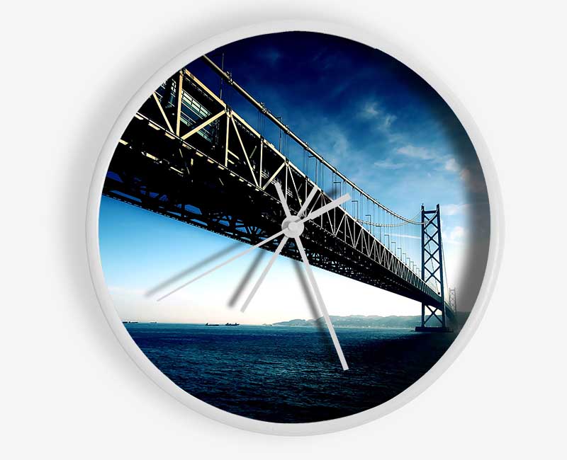 Akashi Kaikyo Bridge Japan Clock - Wallart-Direct UK