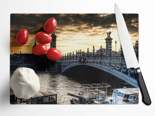 Alexander Bridge Paris Glass Chopping Board