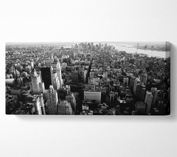 Luftaufnahme von Chicago B &amp; W