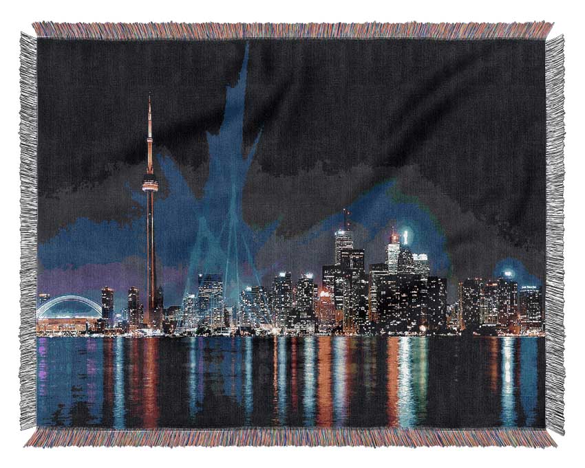 Auckland New Zealand Reflections Woven Blanket