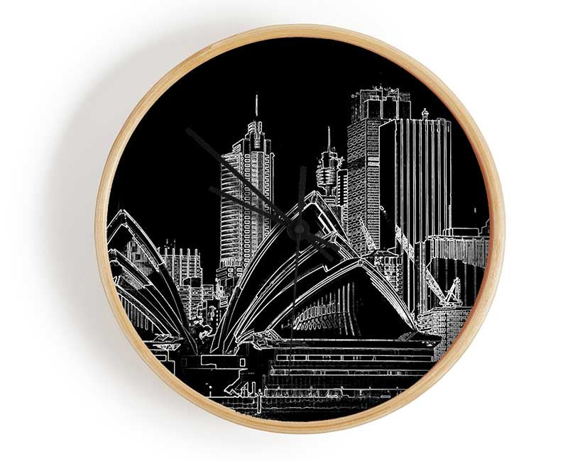 Australia Sydney Opera House Clock - Wallart-Direct UK