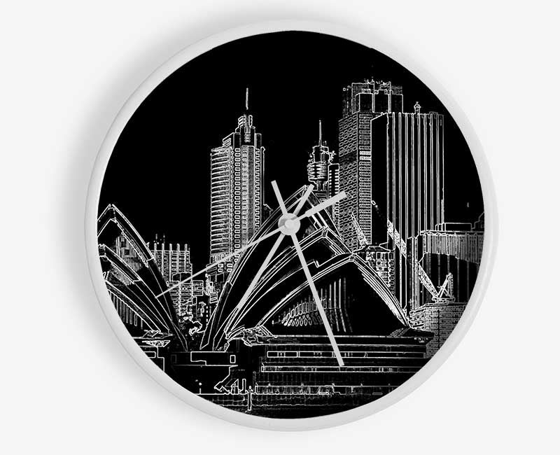 Australia Sydney Opera House Clock - Wallart-Direct UK