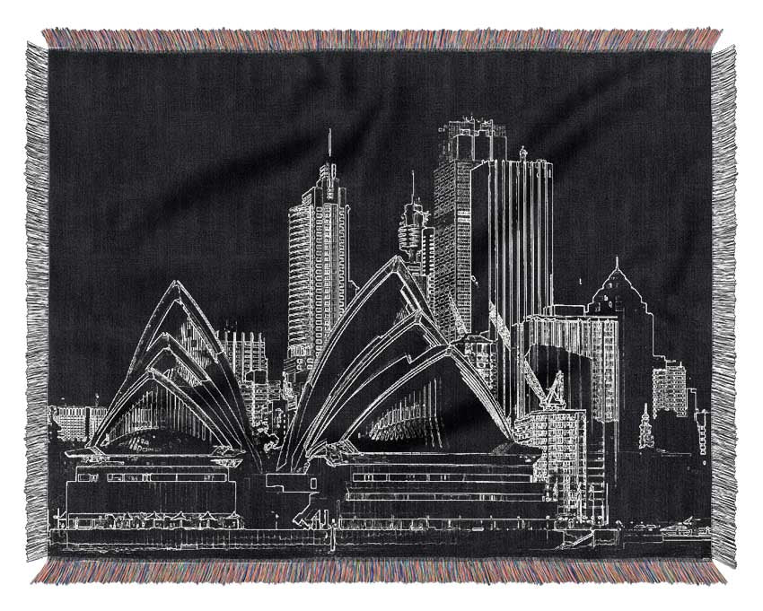 Australia Sydney Opera House Woven Blanket