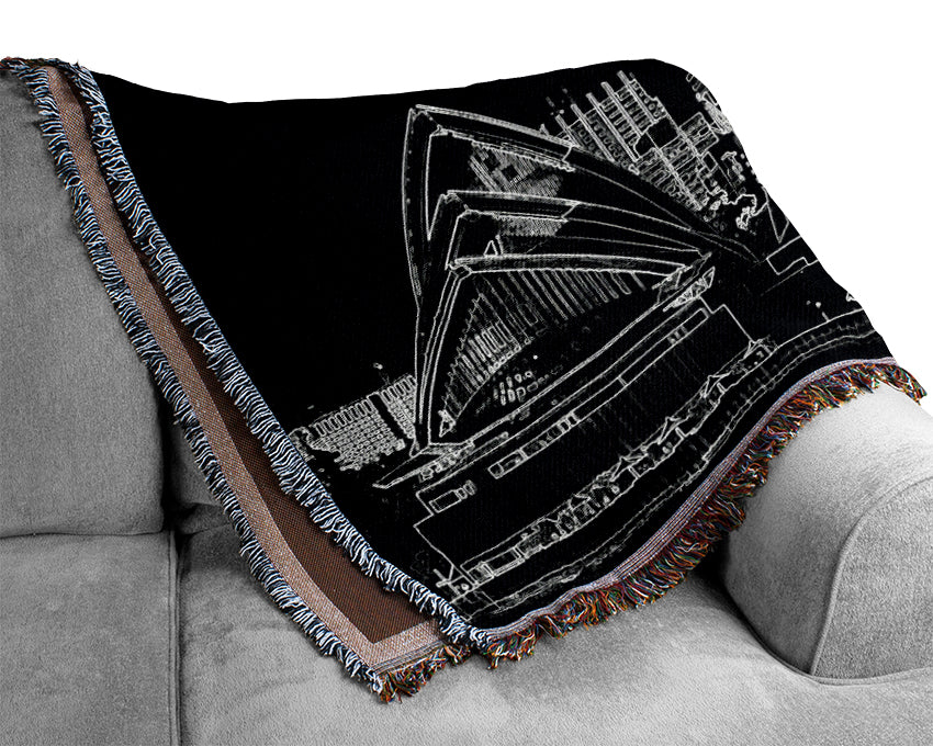 Australia Sydney Opera House Woven Blanket