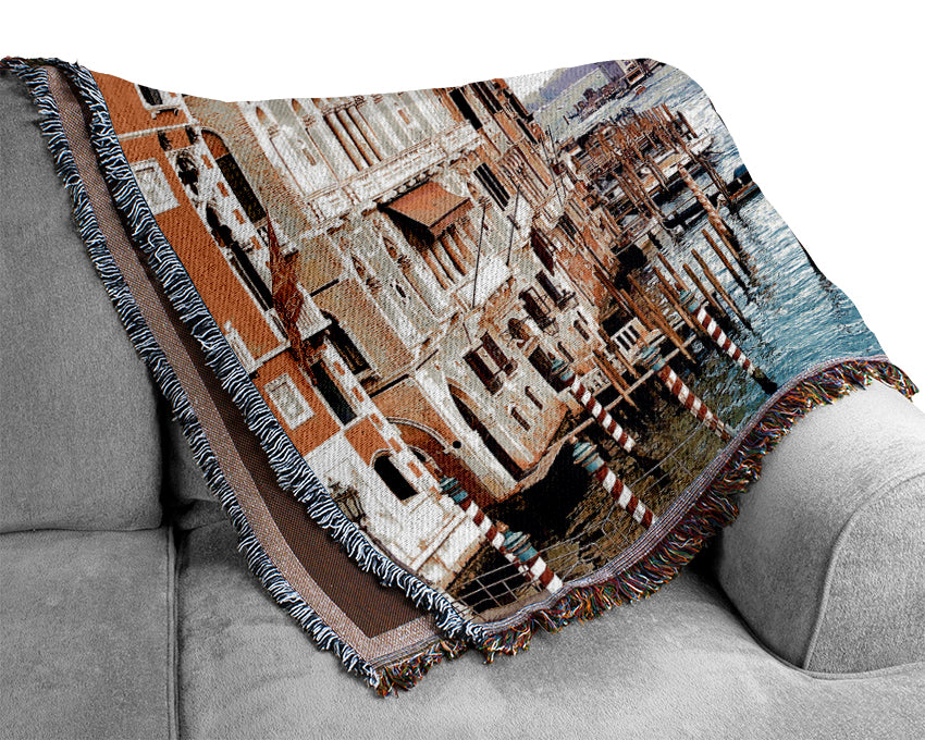 Beauty Of Venice Woven Blanket