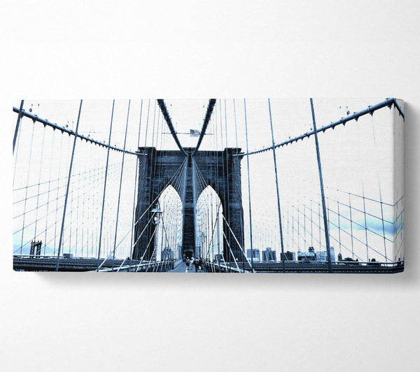 Brooklyn Bridge Blau