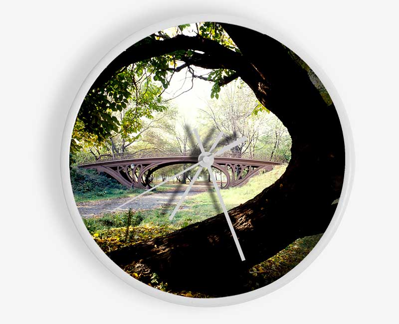 Central Park Bridge New York City Clock - Wallart-Direct UK
