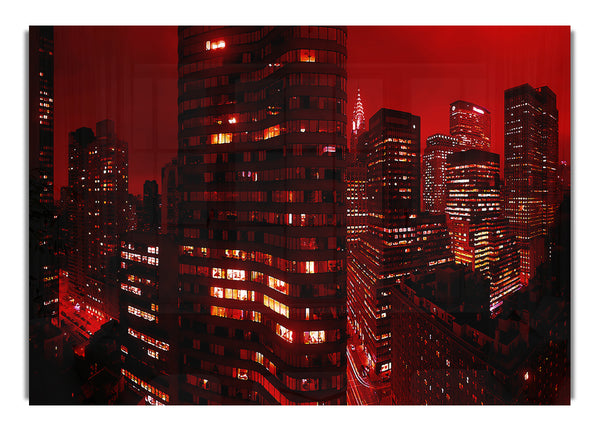 Chrysler Building Red
