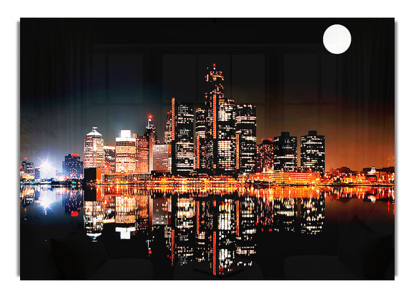 City Moonlit Reflections