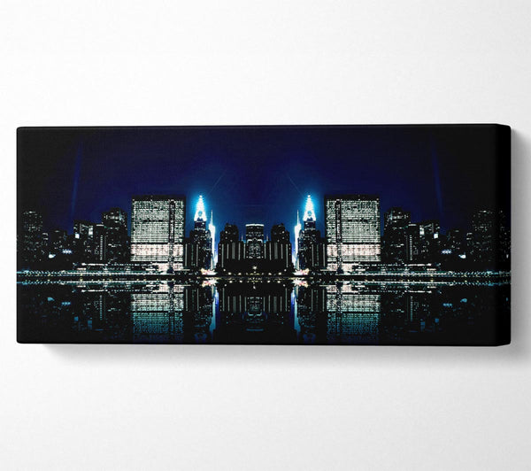 Stadt Nacht Reflexionen