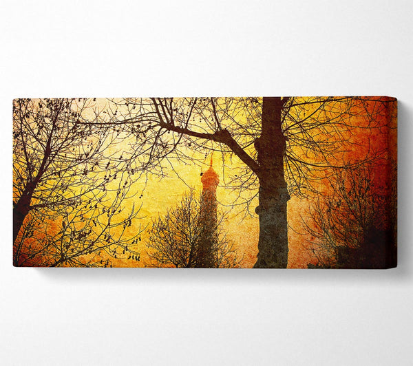 Eiffel Tower Through The Golden Trees