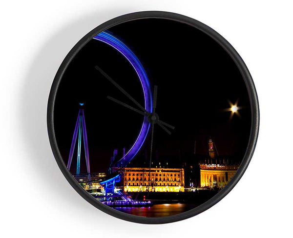 London Eye Blues In London Clock - Wallart-Direct UK