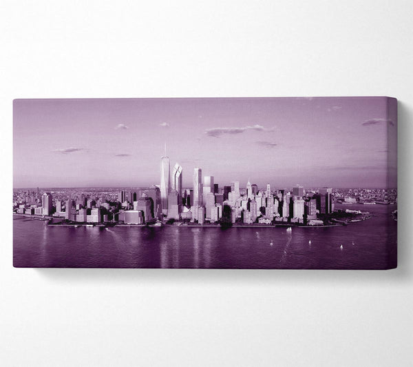 Hong Kong From Afar Purple