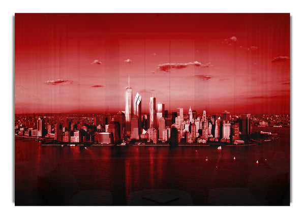Hong Kong From Afar Red