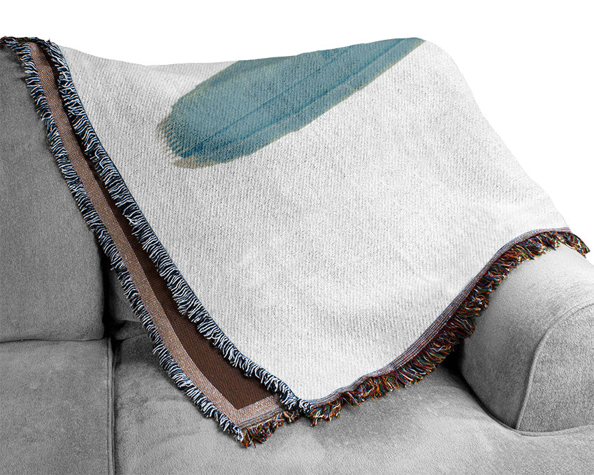 Hong Kong Harbour Morning Mist Woven Blanket