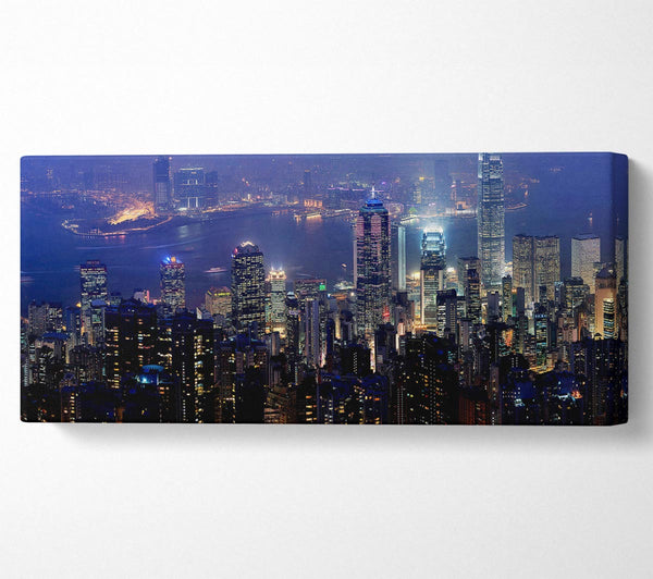 Hong Kong Harbour Night Mist