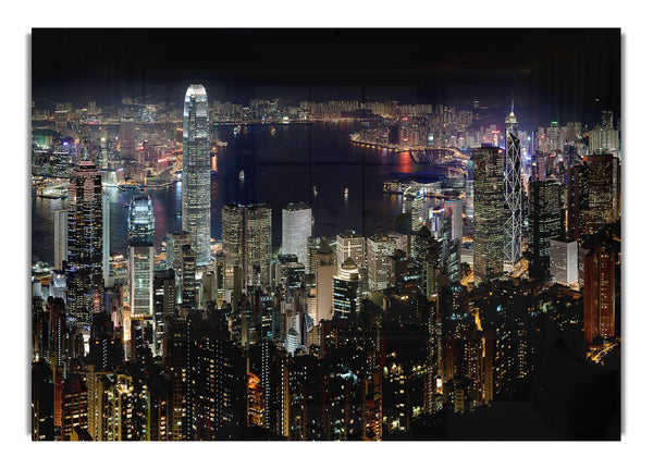 Hong Kong Waters At Night