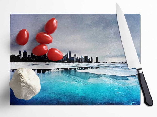 Ice City Glass Chopping Board