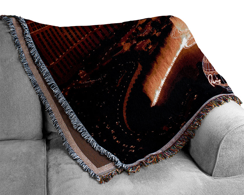 Las Vegas Little Eiffel Tower Woven Blanket