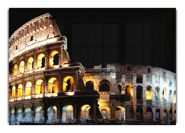 Lighted Colosseum