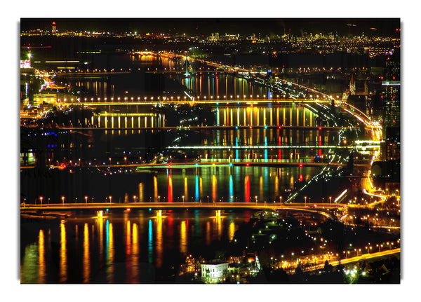 Lights At Danube Vienna