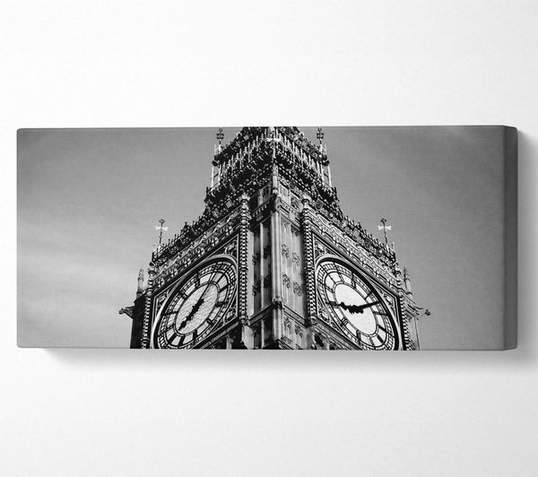 London Big Ben Nahaufnahme B n W