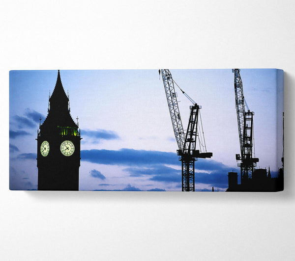 London Big Ben Lila Nachthimmel