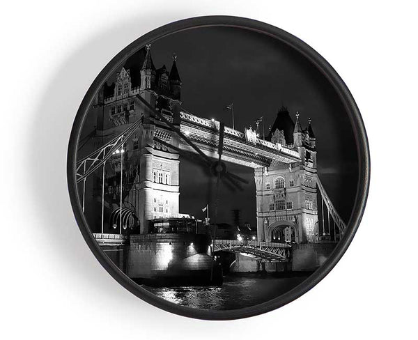 London Bridge Black Beauty Clock - Wallart-Direct UK
