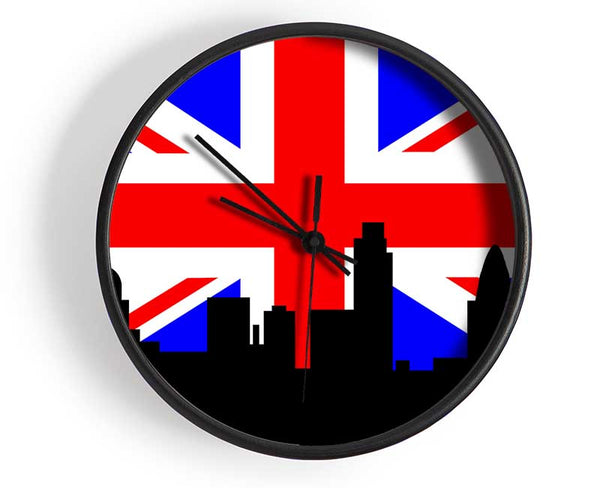 London City Great British Flag Clock - Wallart-Direct UK