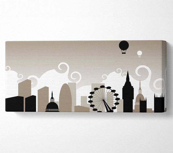 London Stadtumriss Beige