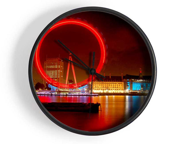 London Eye From Victoria Embankment Clock - Wallart-Direct UK