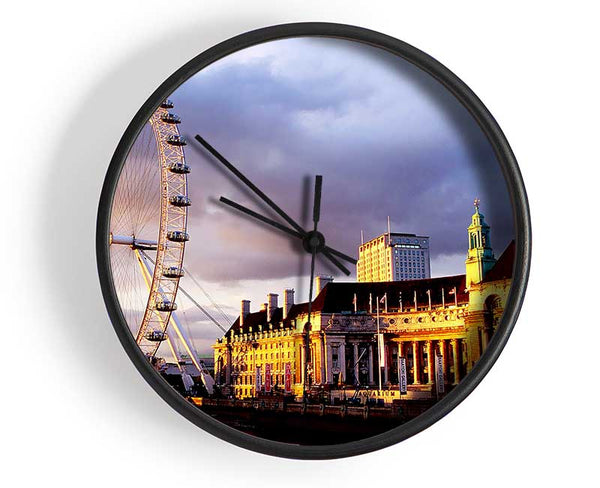 London Eye Morning Light Clock - Wallart-Direct UK