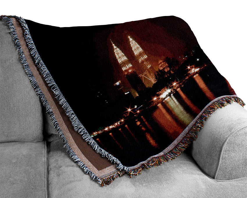 London Eye Over The Thames Woven Blanket