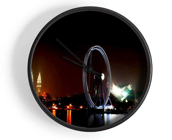 London Eye Over The Thames Clock - Wallart-Direct UK
