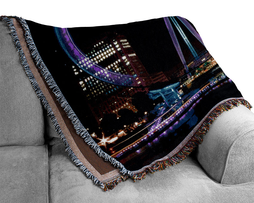 London Eye Speed Nights Woven Blanket